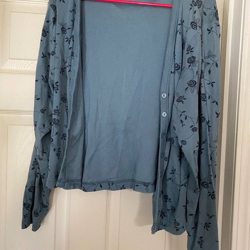 Route 66 Light Blue Knit Pullover with Logo Tag